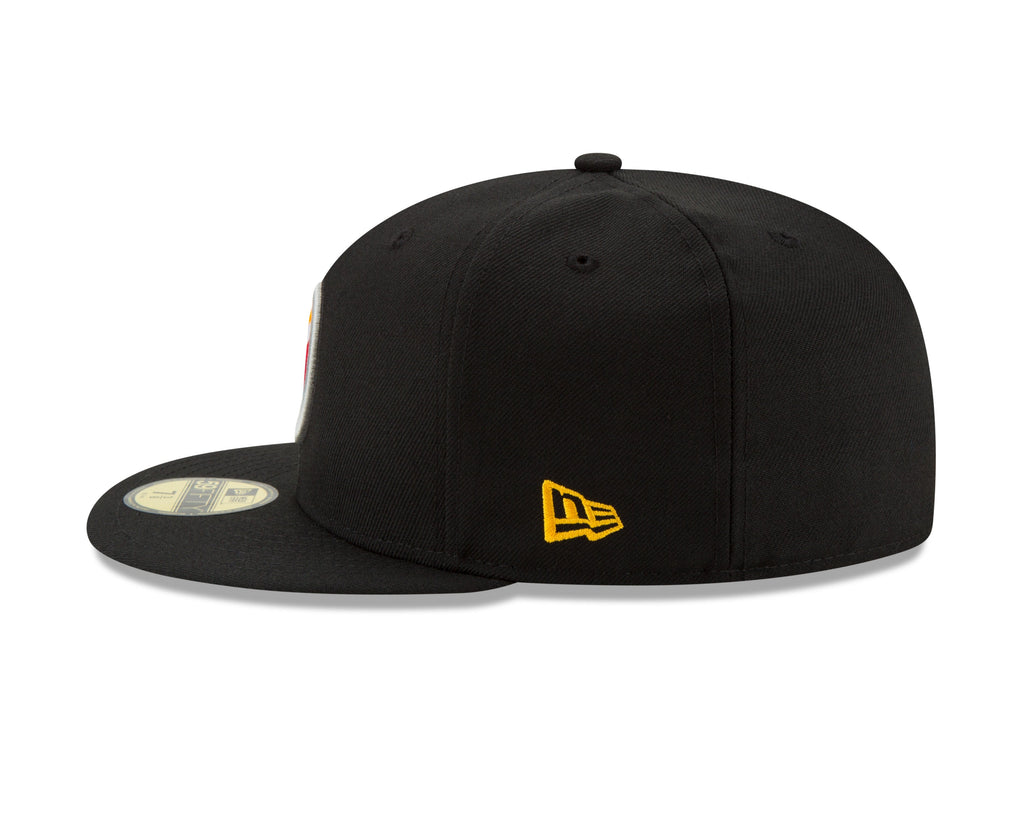 Pittsburgh Steelers New Era Black Basic 59FIFTY Fitted Hat for Men product image 4, provided for visual reference and