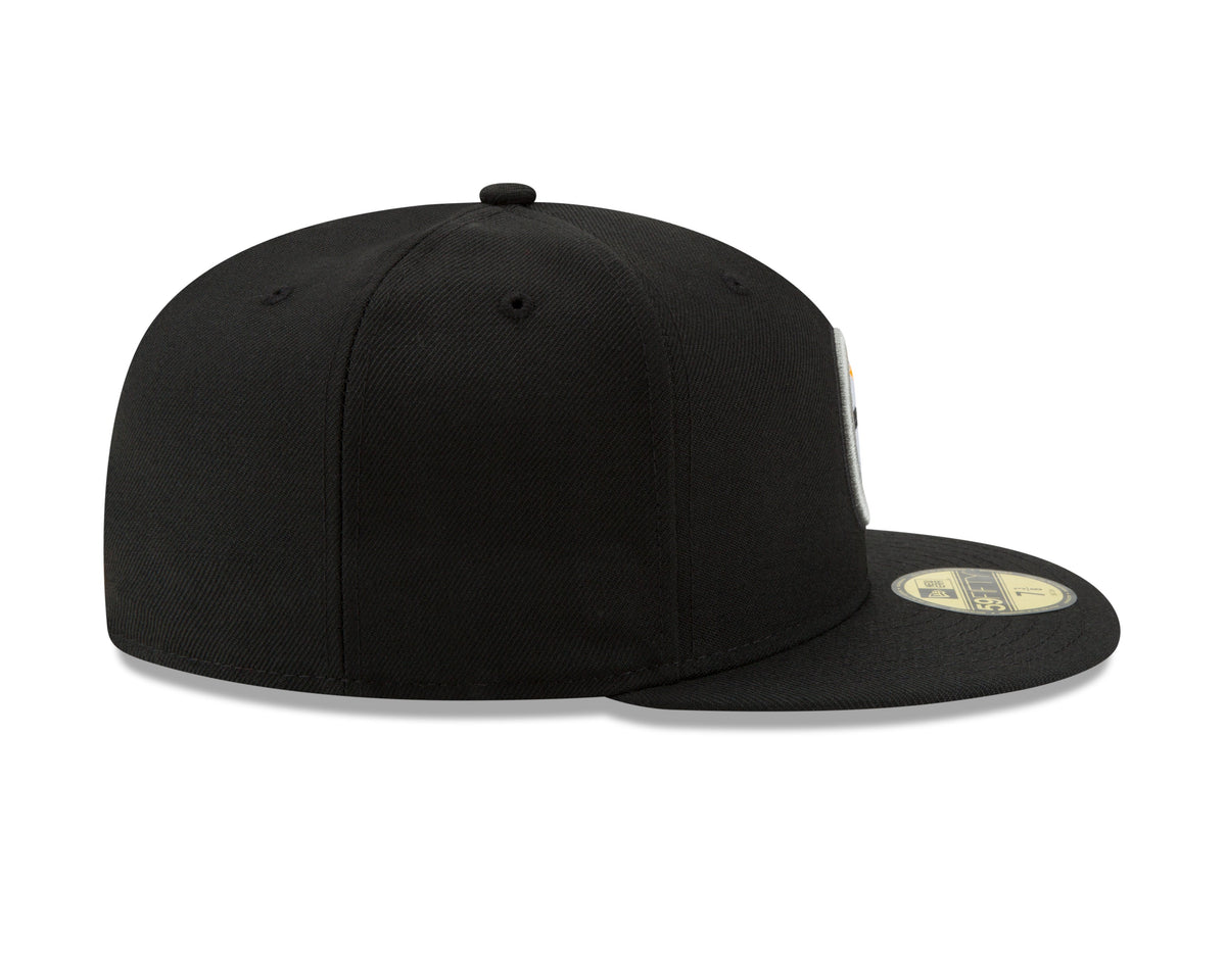 Pittsburgh Steelers New Era Black Basic 59FIFTY Fitted Hat for Men product image 5, provided for visual reference and