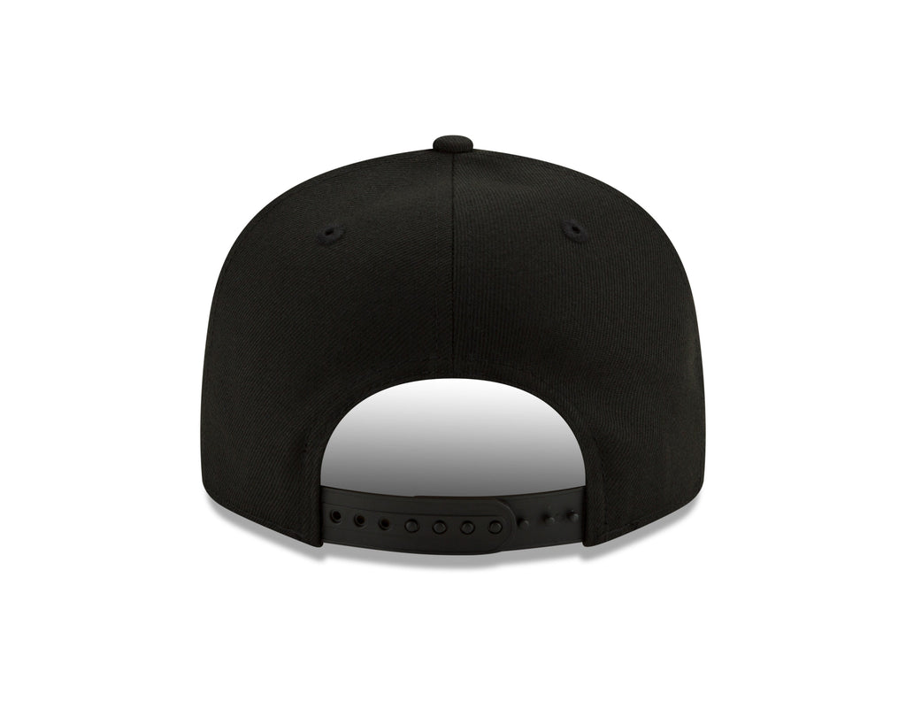 Pittsburgh Steelers New Era Black and White Basic 9FIFTY Snapback Hat product image 5, provided for visual reference and