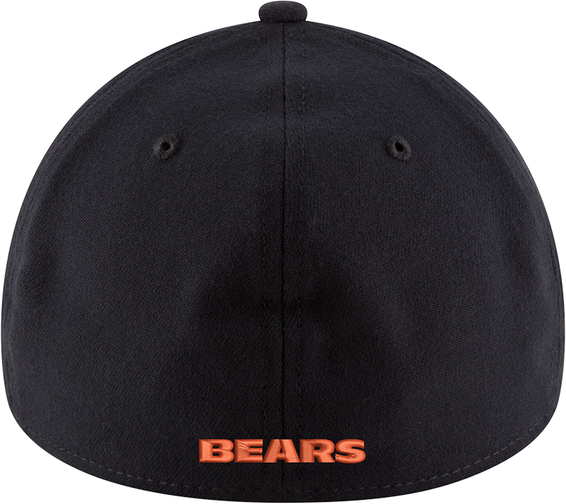 Chicago Bears New Era Gridiron Classic B Navy 39THIRTY Flex Hat product image 4, provided for visual reference and product