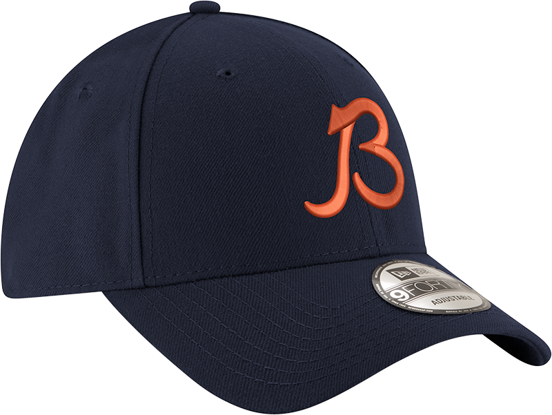 Chicago Bears New Era Navy Classic B Logo 9FORTY Adjustable Hat product image 3, provided for visual reference and product