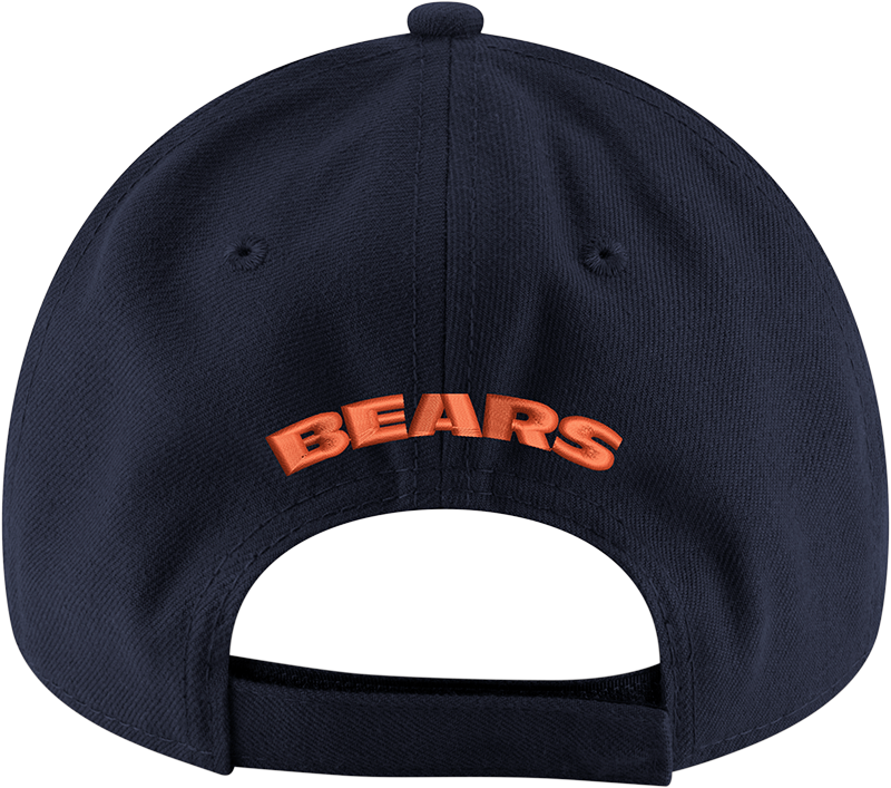 Chicago Bears New Era Navy Classic B Logo 9FORTY Adjustable Hat product image 4, provided for visual reference and product