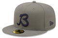 Chicago Bears "B" Logo Storm Gray New Era 59FIFTY Fitted Hat product image 1, provided for visual reference and product