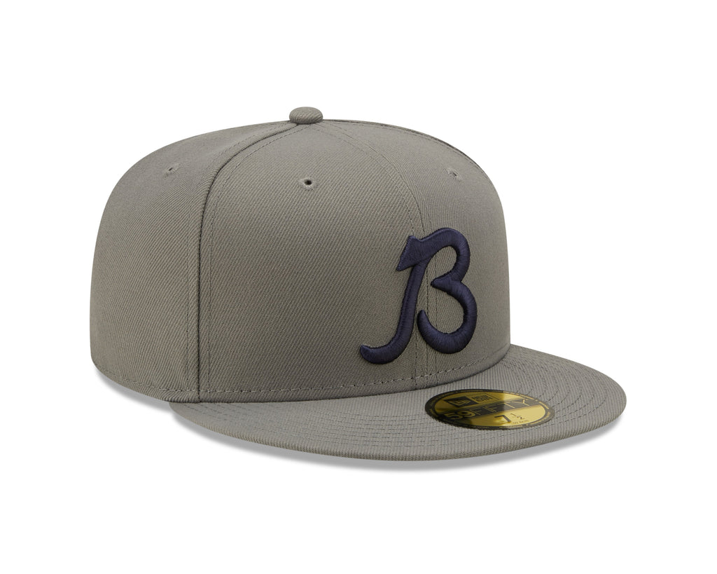 Chicago Bears "B" Logo Traditions Storm Gray New Era 59FIFTY Fitted Hat product image 3, provided for visual reference and