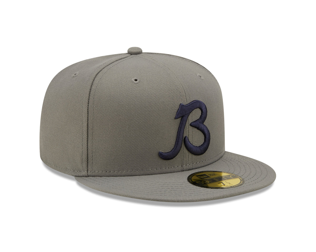 Chicago Bears "B" Logo Traditions Storm Gray New Era 59FIFTY Fitted Hat product image 3, provided for visual reference and