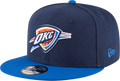 Men’s Oklahoma City Thunder 2 Tone Navy/Blue 9FIFTY Snapback Hat By New Era product image 1, provided for visual reference