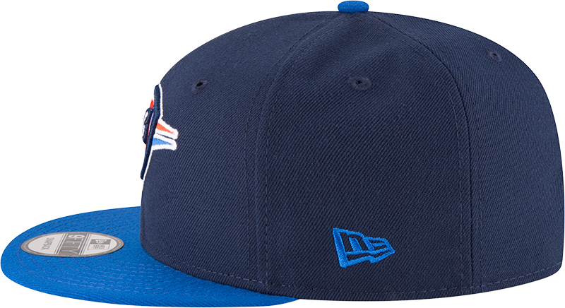 Men’s Oklahoma City Thunder 2 Tone Navy/Blue 9FIFTY Snapback Hat By New Era product image 4, provided for visual reference