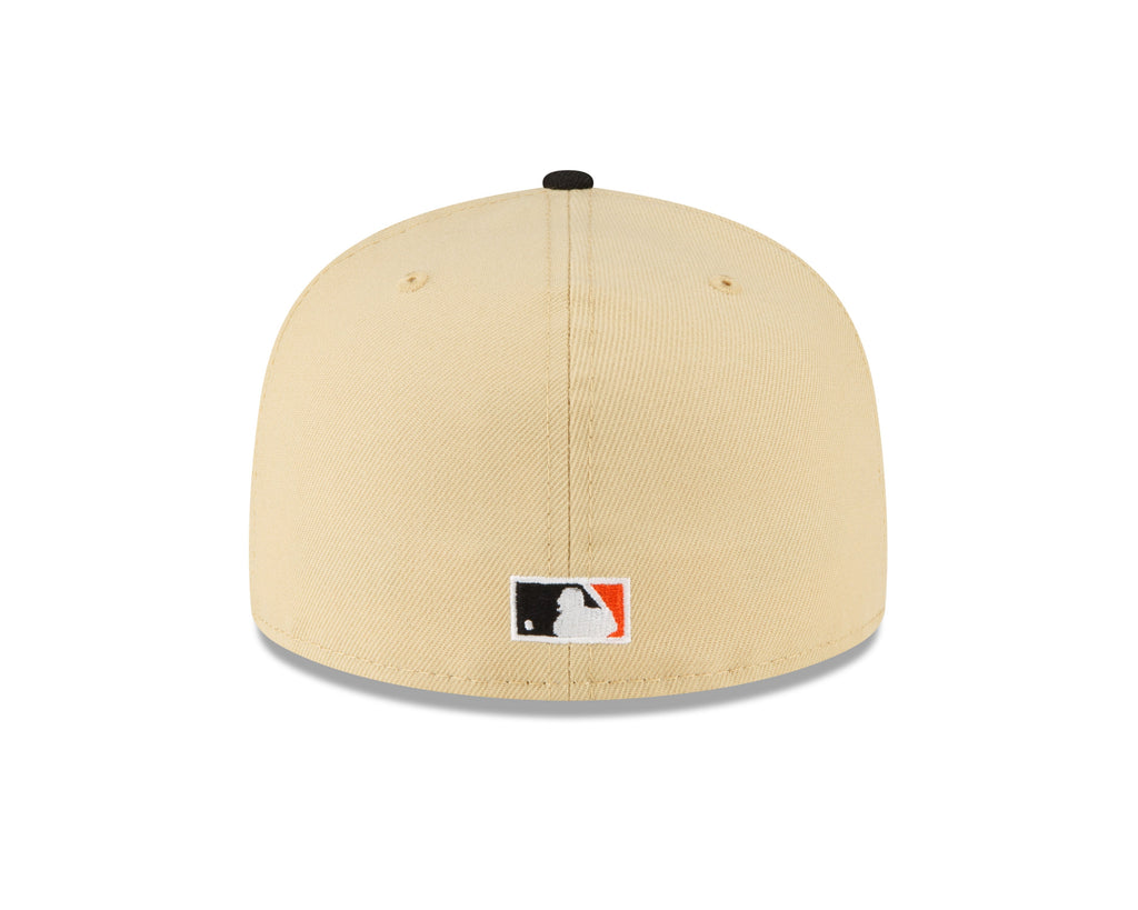 Baltimore Orioles New Era Black/Vegas Gold 59FIFTY Fitted Hat for Men product image 6, provided for visual reference and