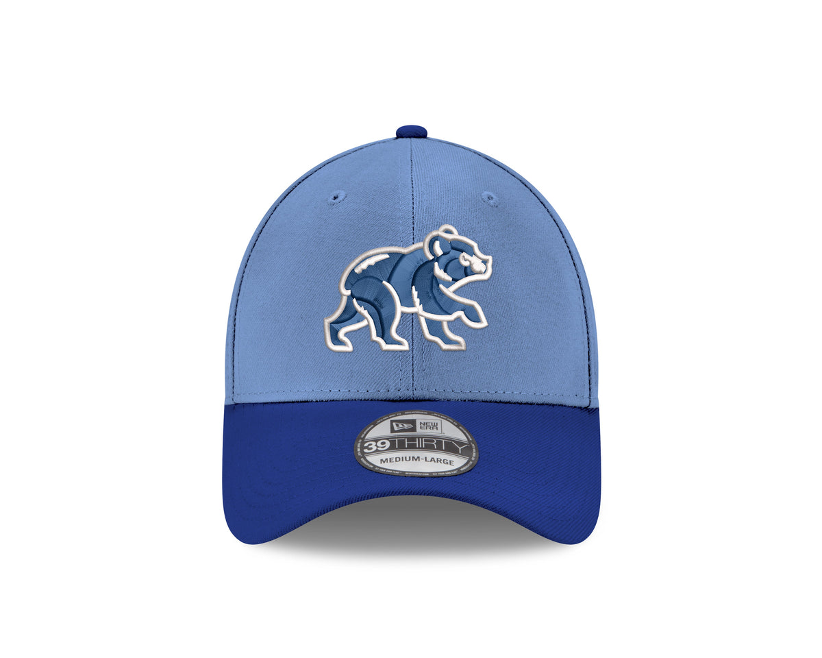 Chicago Cubs New Era Walking Bear 39THIRTY Flex-Fit Hat for Men product image 2, provided for visual reference and product
