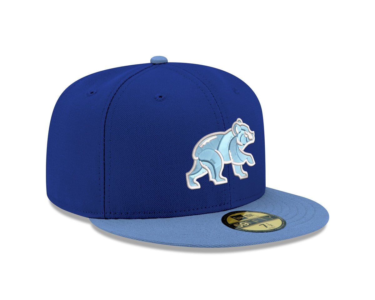 Chicago Cubs Royal/Sky Blue Spring Training Bear New Era 59FIFTY Fitted Hat product image 3, provided for visual reference