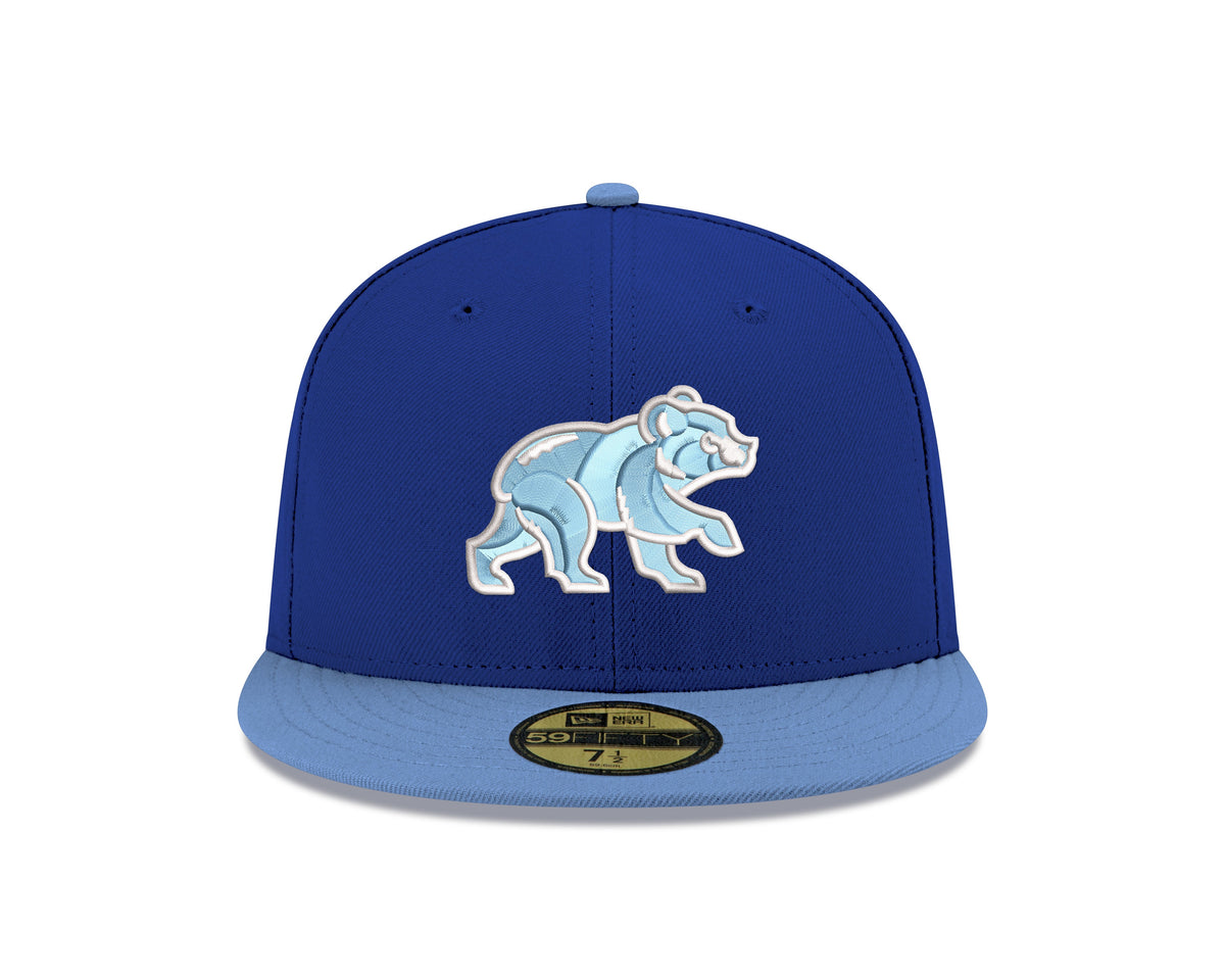Chicago Cubs Royal/Sky Blue Spring Training Bear New Era 59FIFTY Fitted Hat product image 2, provided for visual reference