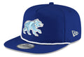 Chicago Cubs New Era Royal Blue Spring Training Bear Golfer Snapback Adjustable Hat product image 1, provided for visual