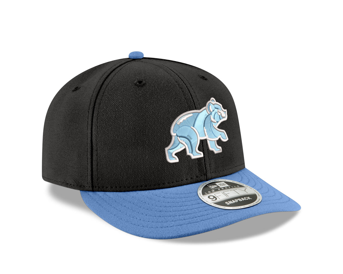 Chicago Cubs New Era Black/Sky Blue Spring Training Bear Low Profile 9FIFTY Snapback Adjustable Hat product image 3,