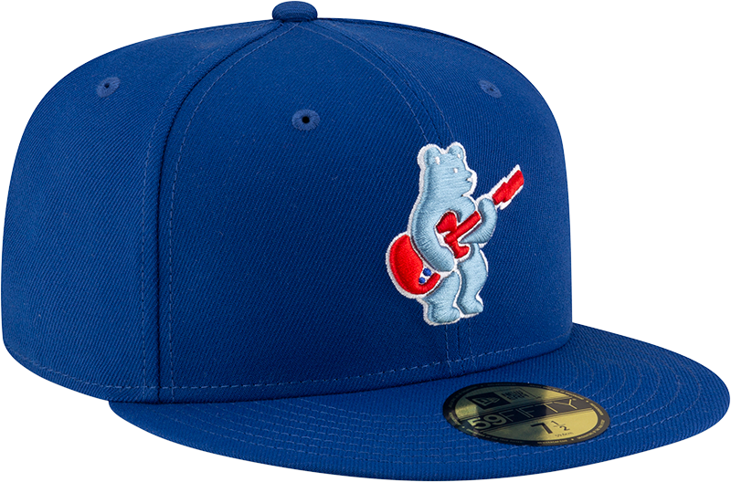 Chicago Cubs New Era Royal Alternate Guitar Bear BP 59FIFTY Fitted Hat for Men product image 3, provided for visual