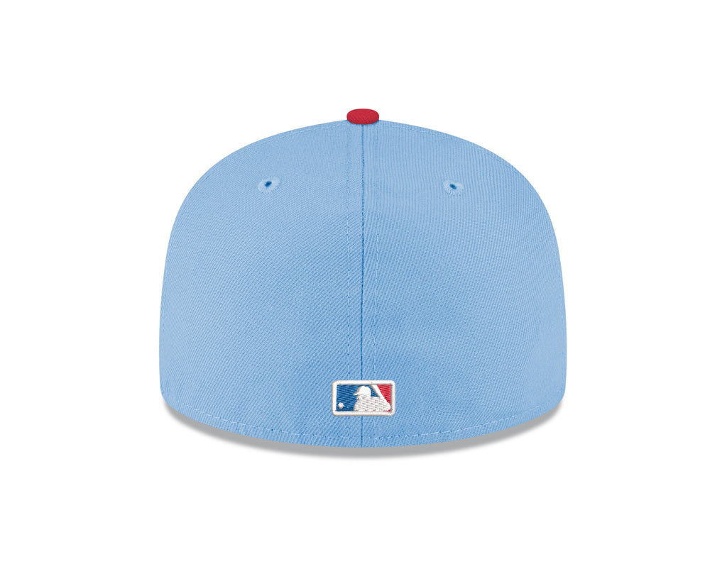 Chicago Cubs New Era Chrome/ Sky Blue Guitar Bear Alternate 59FIFTY Fitted Hat for Men product image 4, provided for visual