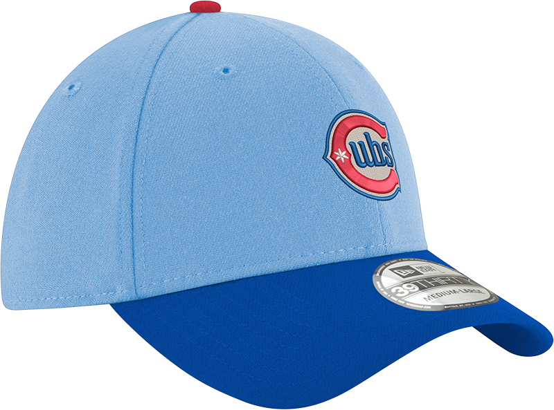 Chicago Cubs 2nd Alternate Sky Blue/Royal New Era 39THIRTY Flex Hat product image 3, provided for visual reference and