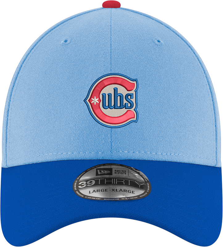 Chicago Cubs 2nd Alternate Sky Blue/Royal New Era 39THIRTY Flex Hat product image 2, provided for visual reference and