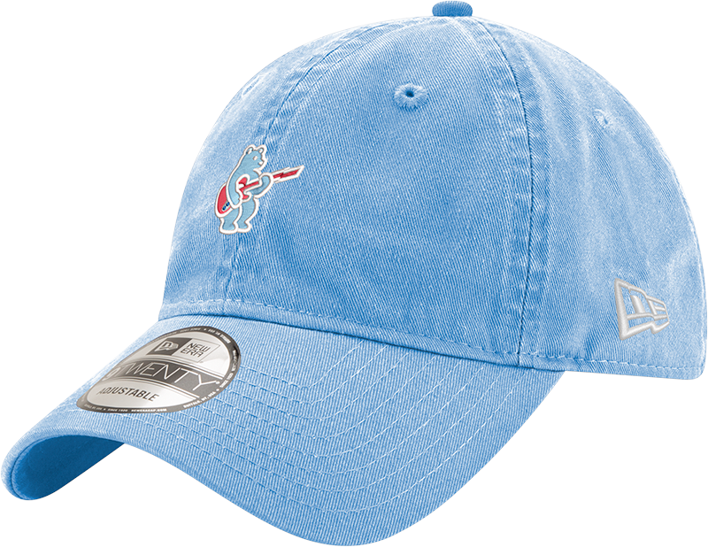 Chicago Cubs New Era Sky Blue Alternate Guitar Bear 9TWENTY Adjustable Hat product image 1, provided for visual reference