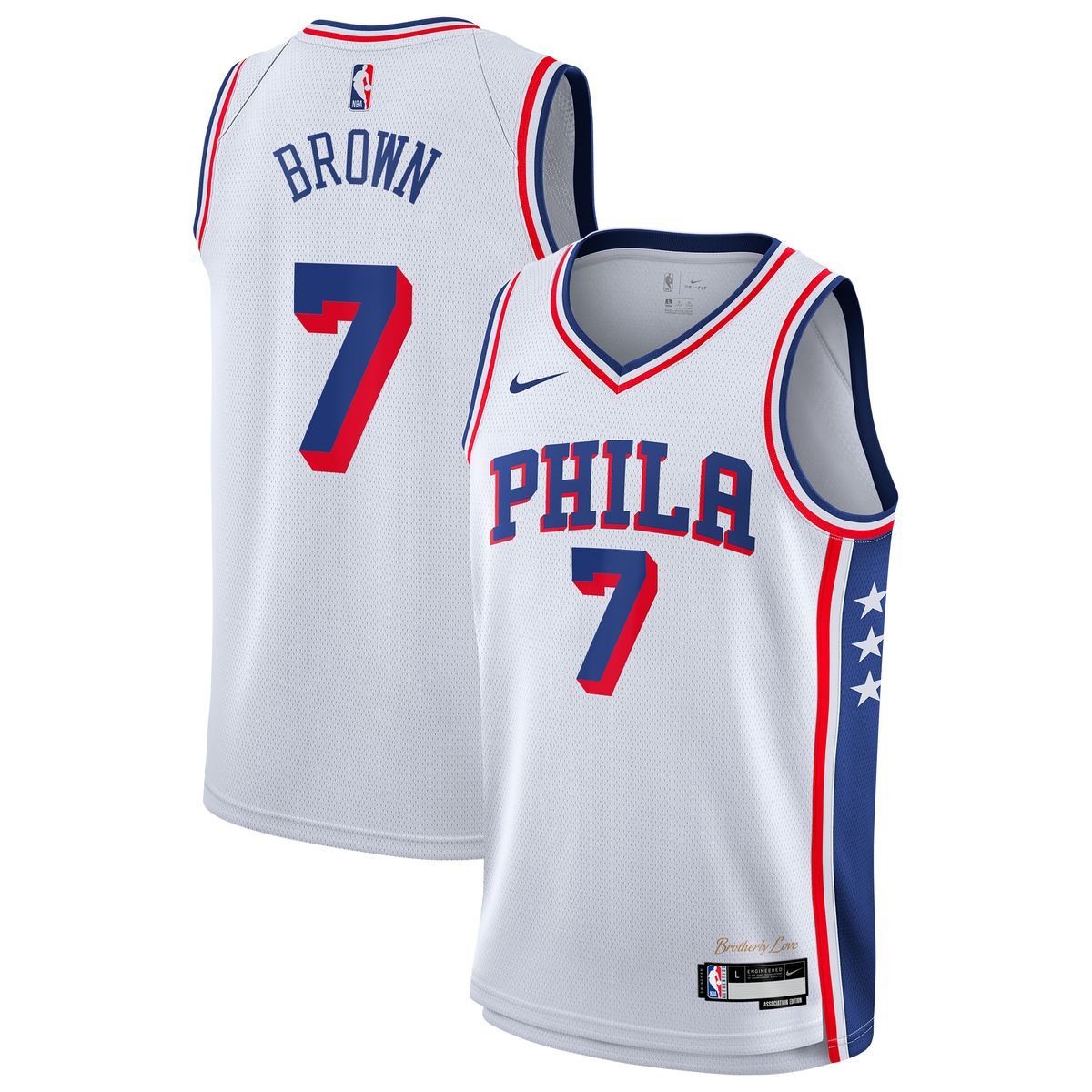 Philadelphia 76ers Jaylen Brown Nike Association Swingman product image 2