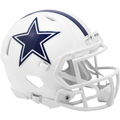 Dallas Cowboys White Alternate Speed Mini Helmet product image 1, provided for visual reference and product detail review