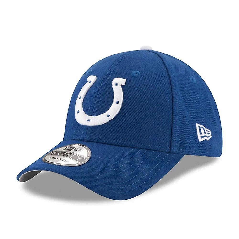 Indianapolis Colts Blue The League 9FORTY Adjustable Game Cap product image 1, provided for visual reference and product