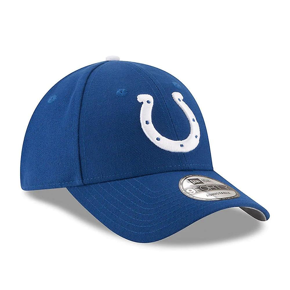 Indianapolis Colts Blue The League 9FORTY Adjustable Game Cap product image 3, provided for visual reference and product