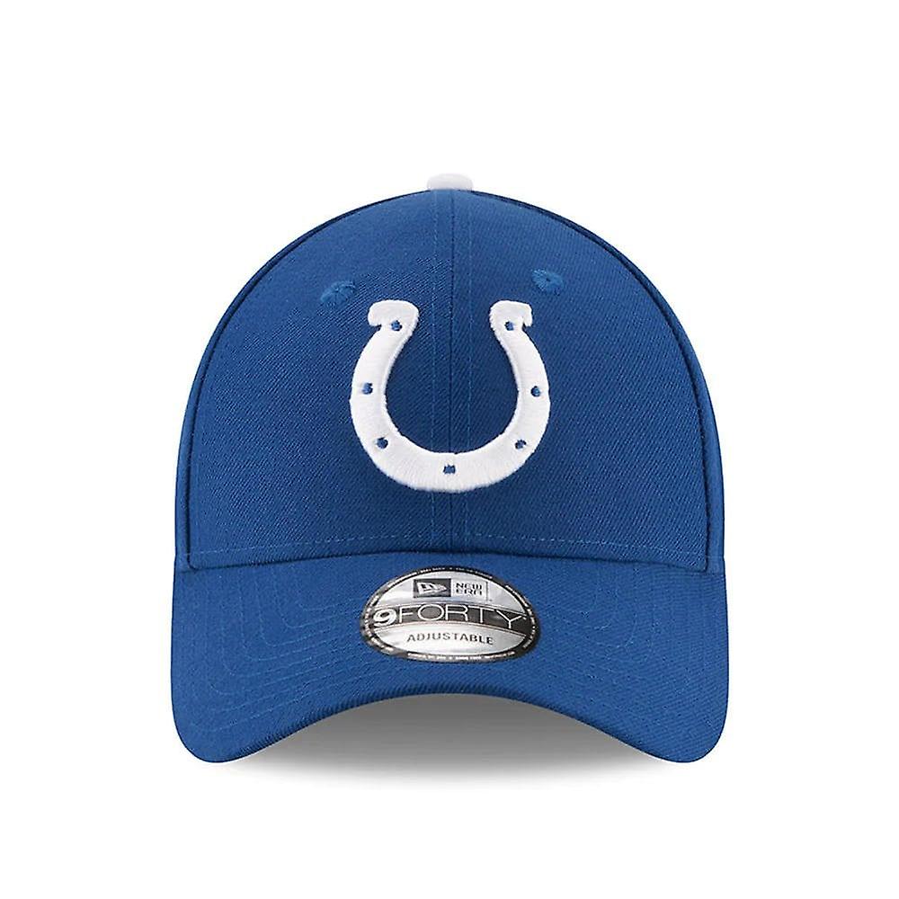 Indianapolis Colts Blue The League 9FORTY Adjustable Game Cap product image 2, provided for visual reference and product