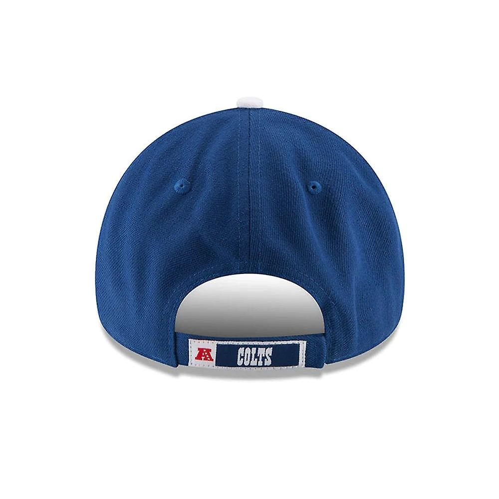 Indianapolis Colts Blue The League 9FORTY Adjustable Game Cap product image 4, provided for visual reference and product