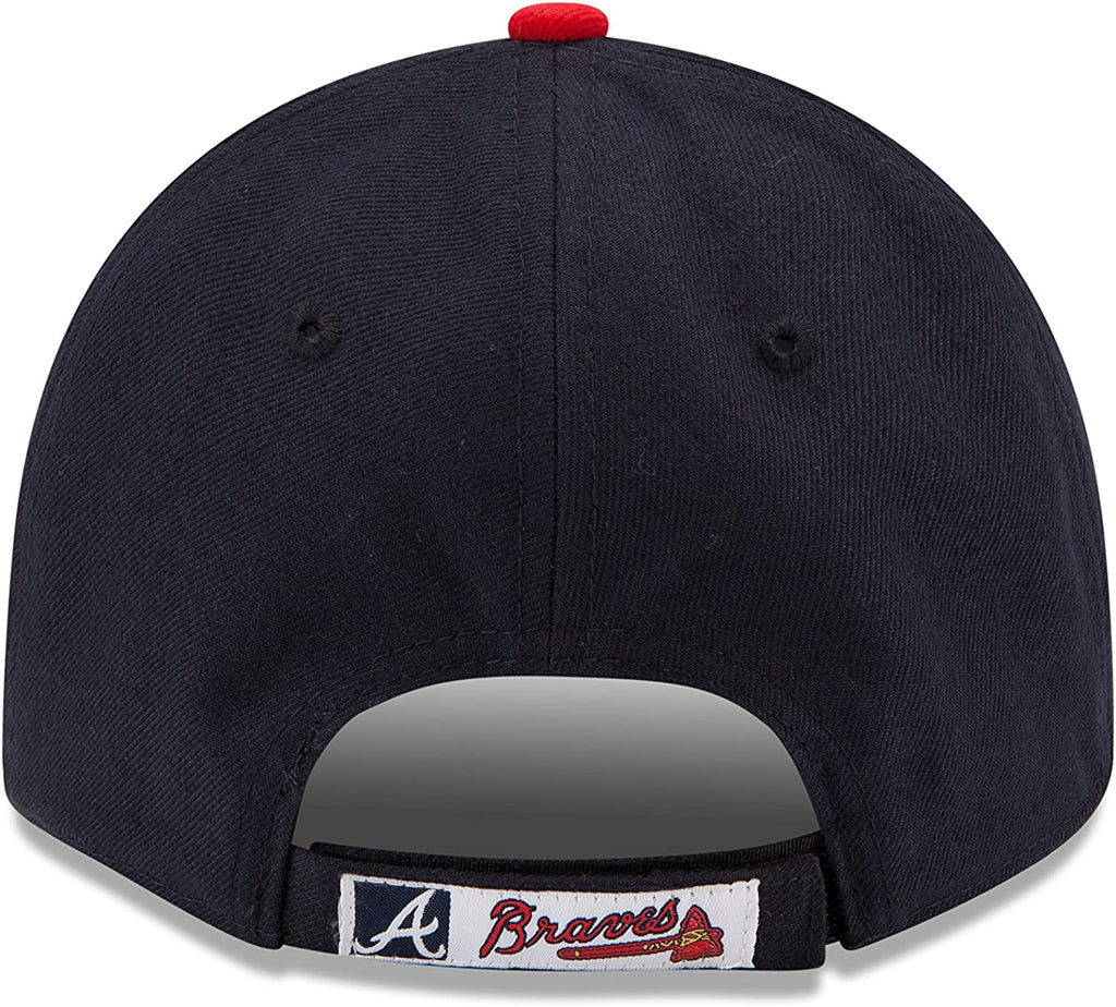 Youth Atlanta Braves New Era MLB The League Navy/Red 9FORTY Adjustable Cap product image 4, provided for visual reference