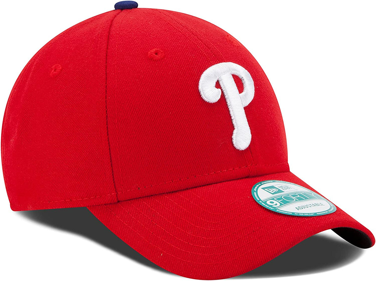 Youth Philadelphia Phillies New Era MLB The League Red 9FORTY Adjustable Cap product image 3, provided for visual reference