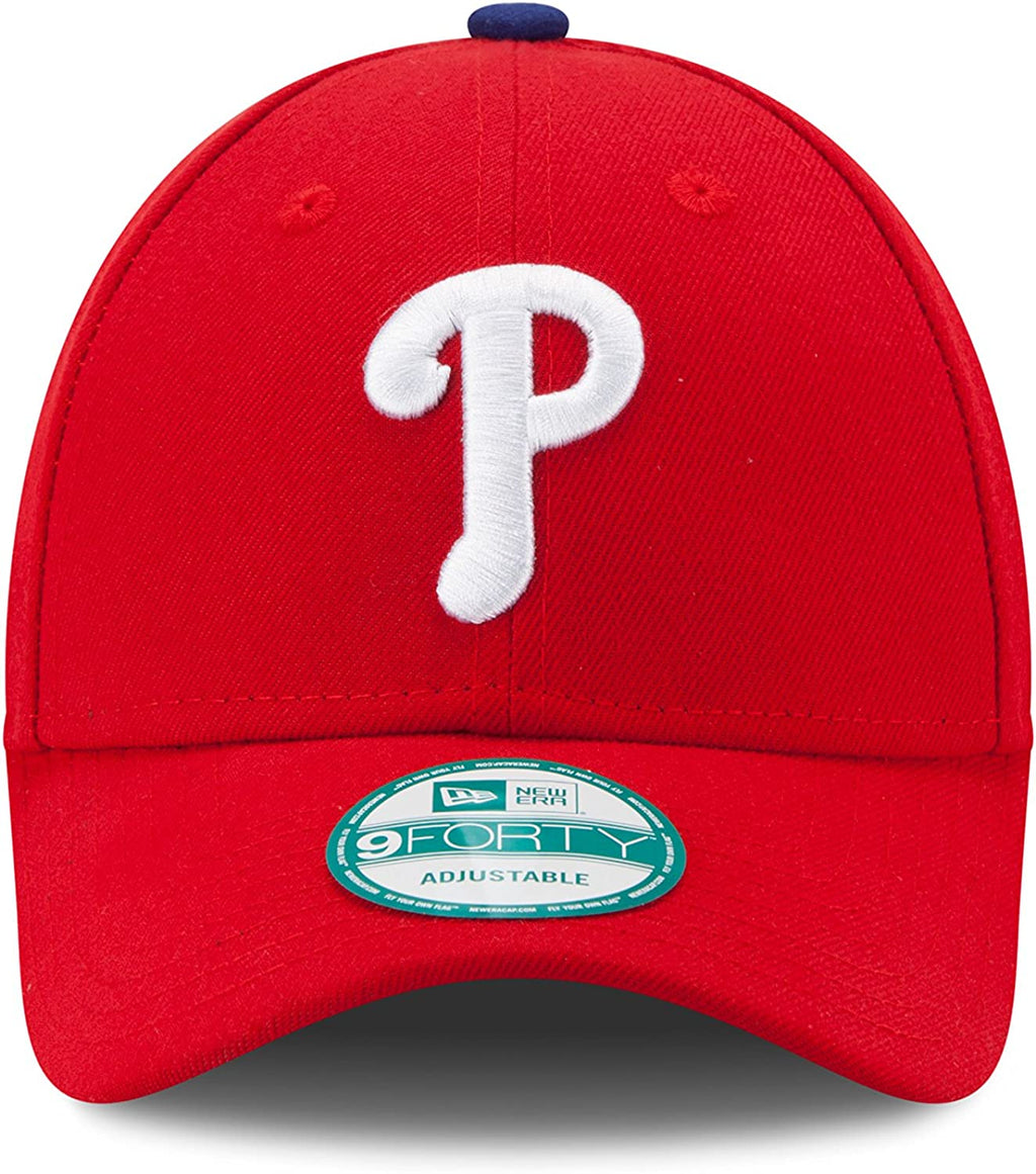 Youth Philadelphia Phillies New Era MLB The League Red 9FORTY Adjustable Cap product image 2, provided for visual reference