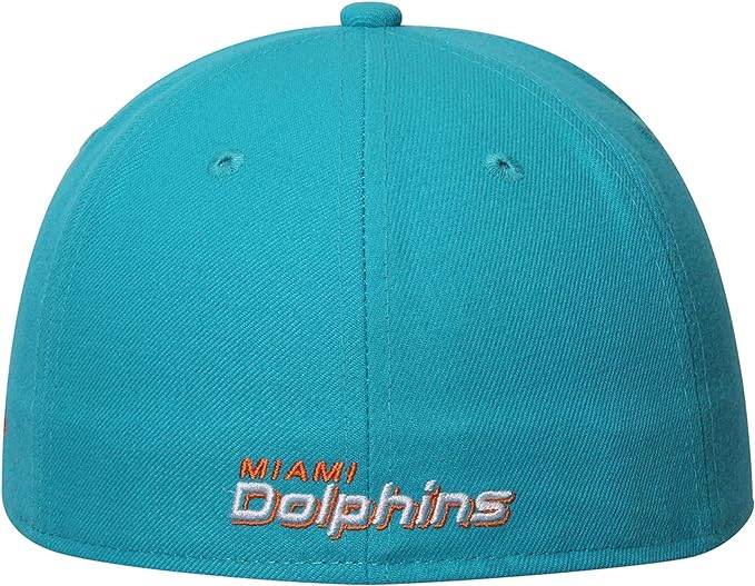 Miami Dolphins New Era Teal Breeze Basic 59FIFTY Fitted Hat for Men product image 4, provided for visual reference and
