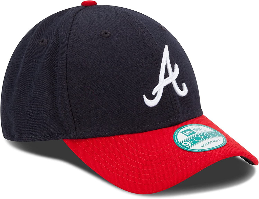 Youth Atlanta Braves New Era MLB The League Navy/Red 9FORTY Adjustable Cap product image 3, provided for visual reference