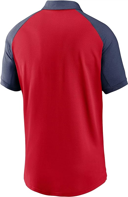 Nike Men Boston Red Sox Red Dri-FIT Legacy Raglan Polo product image 2, provided for visual reference and product detail