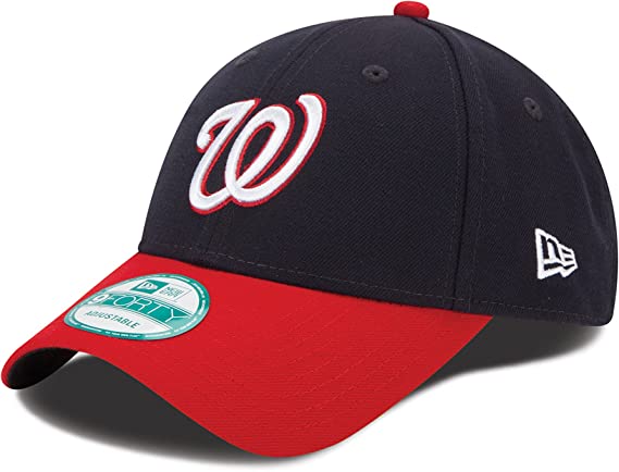 Washington Nationals Navy The League 9FORTY Adjustable Game Cap product image 1, provided for visual reference and product