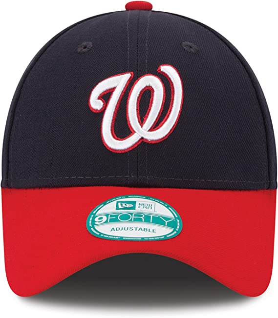 Washington Nationals Navy The League 9FORTY Adjustable Game Cap product image 2, provided for visual reference and product