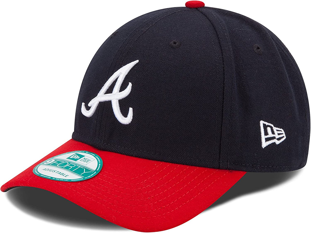 Youth Atlanta Braves New Era MLB The League Navy/Red 9FORTY Adjustable Cap product image 1, provided for visual reference