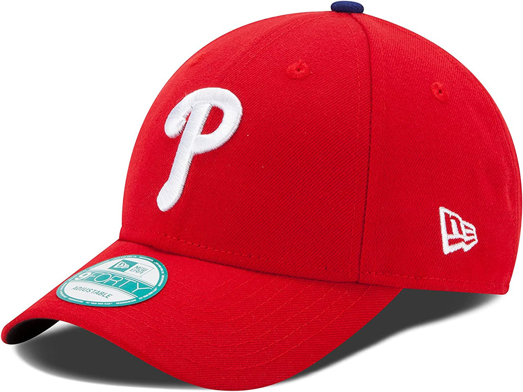 Youth Philadelphia Phillies New Era MLB The League Red 9FORTY Adjustable Cap product image 1, provided for visual reference
