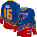 St. Louis Blues Brett Hull Mitchell & Ness Blue 1995/96 Blue Line Player Jersey for Men product image 1, provided for visual