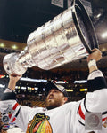 Viktor Stålberg Holding Stanley Cup Chicago Blackhawks Action Photo (8X10) product image 1, provided for visual reference