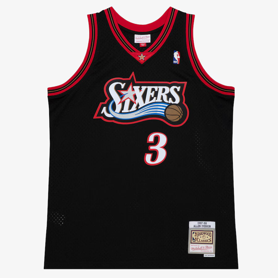 Mitchell & Ness Men's Allen Iverson Black Philadelphia product image 1