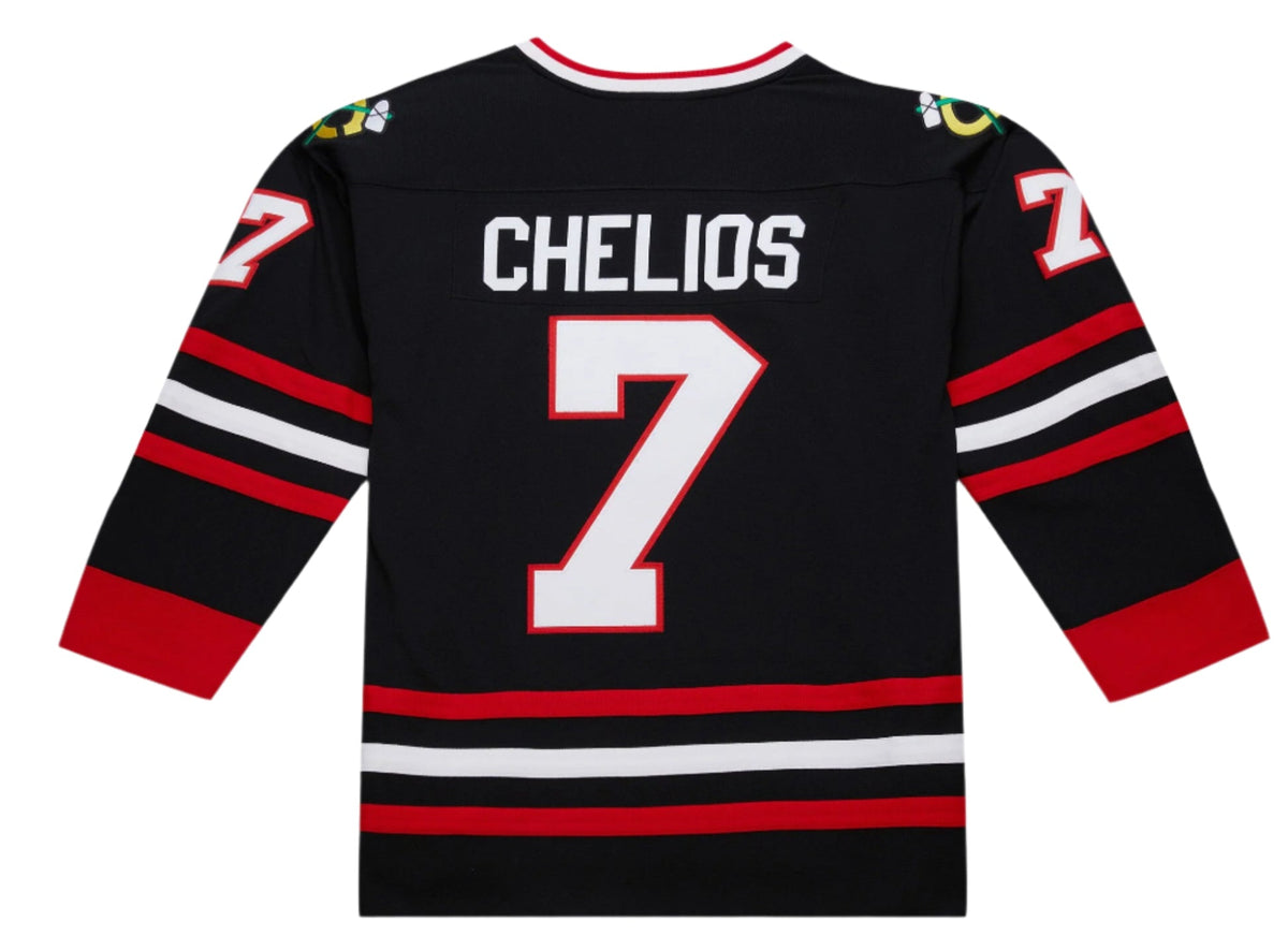 Chris Chelios Black Chicago Blackhawks 1997/98 Power Play Player Jersey for Men product image 1, provided for visual