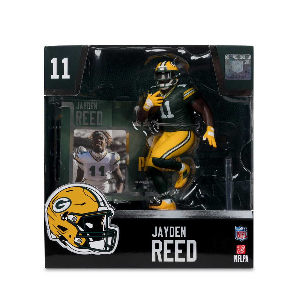 Jayden Reed Green Bay Packers Sportspicks Legacy Series McFarlane Figure product image 4, provided for visual reference and