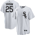 NIKE Men Andrew Vaughn Chicago White Sox White Home Replica Jersey product image 1, provided for visual reference and