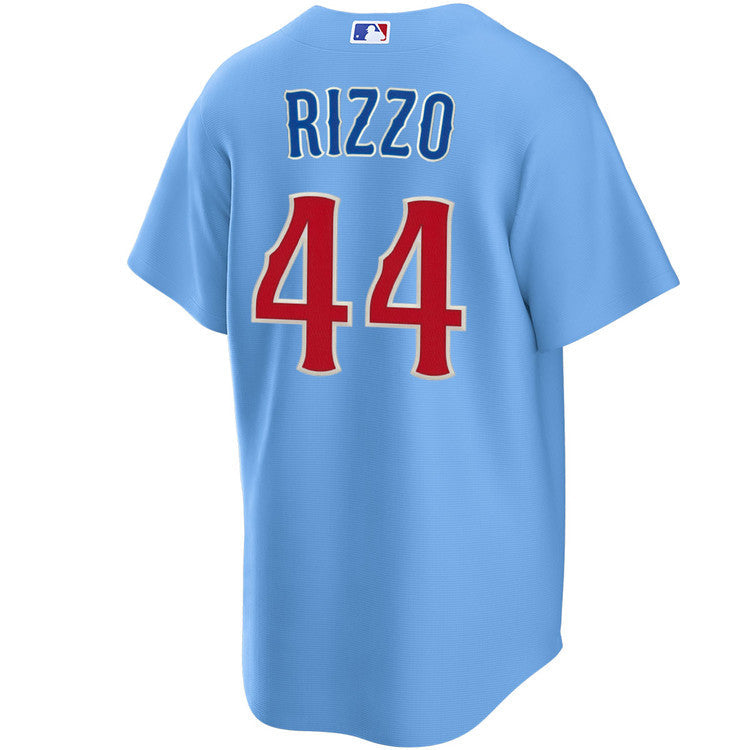 Anthony Rizzo #44 Chicago Cubs Nike Light Blue 2nd Alternate Replica Jersey for Men product image 2, provided for visual
