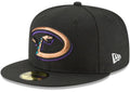 Arizona Diamondbacks New Era Black Wool 1999 59FIFTY Fitted Hat for Men product image 1, provided for visual reference and