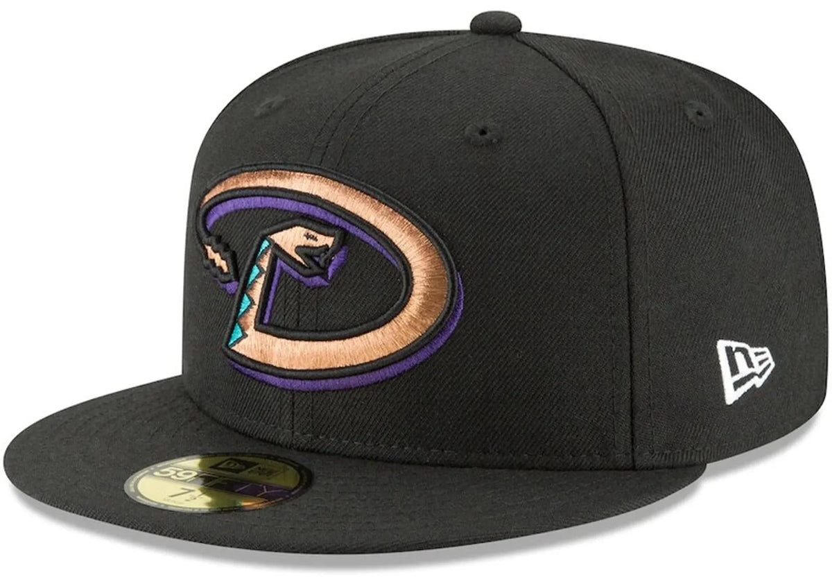 Arizona Diamondbacks New Era Black Wool 1999 59FIFTY Fitted Hat for Men product image 1, provided for visual reference and