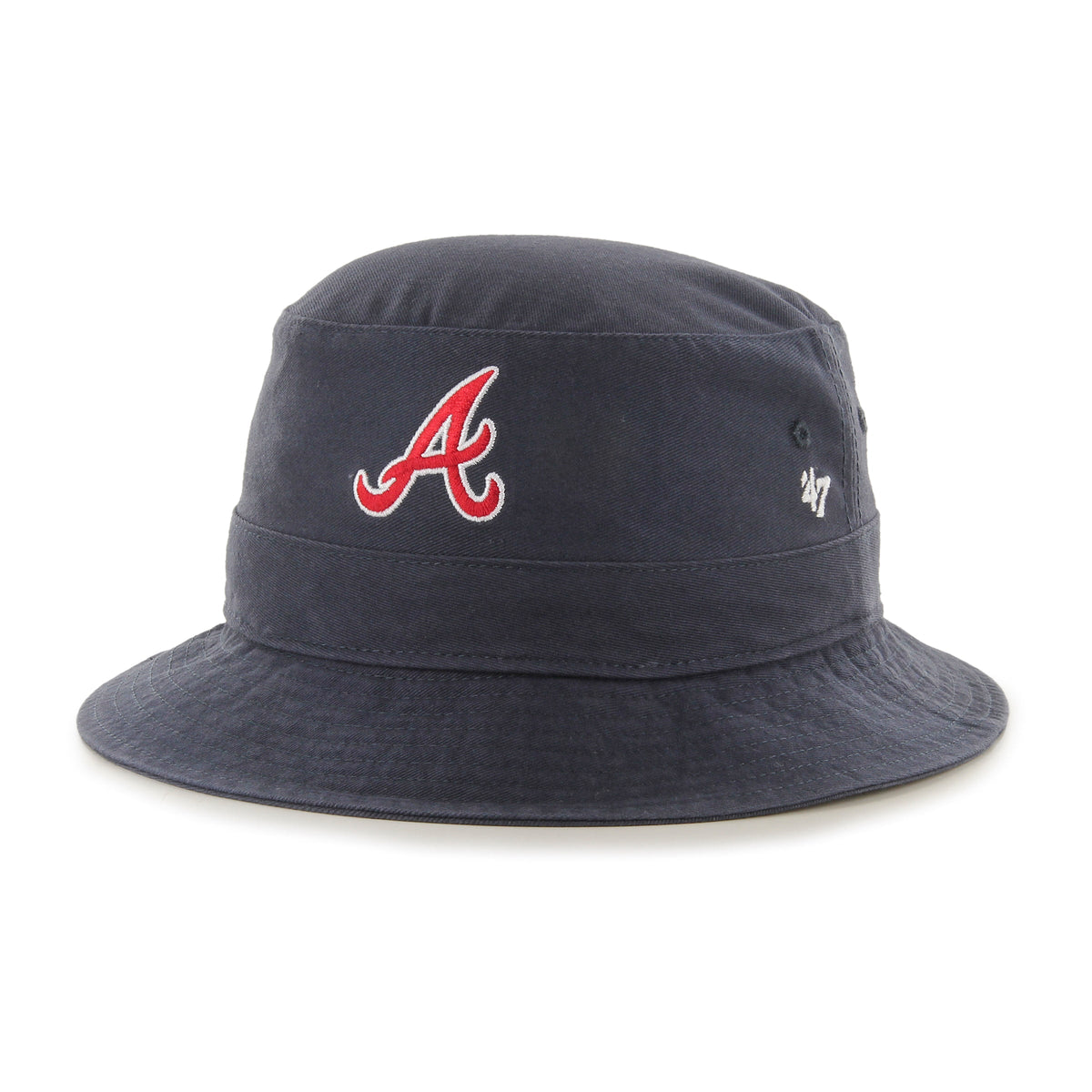 Atlanta Braves 47 Brand Navy Primary Bucket Hat product image 1