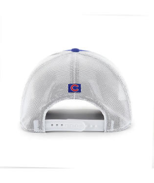 Chicago Cubs '47 Cooperstown Burgess Trucker Snapback Hat - Royal/White product image 2, provided for visual reference and