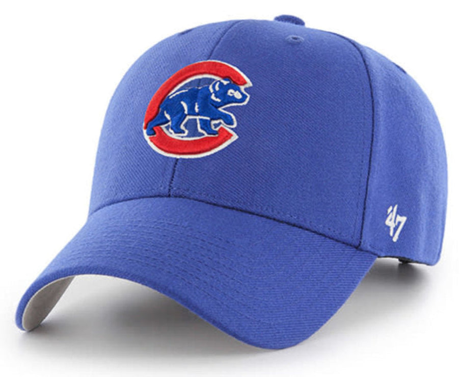 '47 Brand Chicago Cubs Royal Blue Wool MVP Adjustable hat product image 1, provided for visual reference and product detail